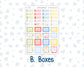 Kit 0269 - HP Mini - Monthly Kit - June - Dolce Mare - For Mini Happy Planner