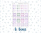 Kit 0263 - HP Mini - Monthly Kit - April - Lavender Drift - For Mini Happy Planner