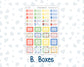 Kit 0220 - HP Mini - Monthly Kit - June - June Berries - For Mini Happy Planner