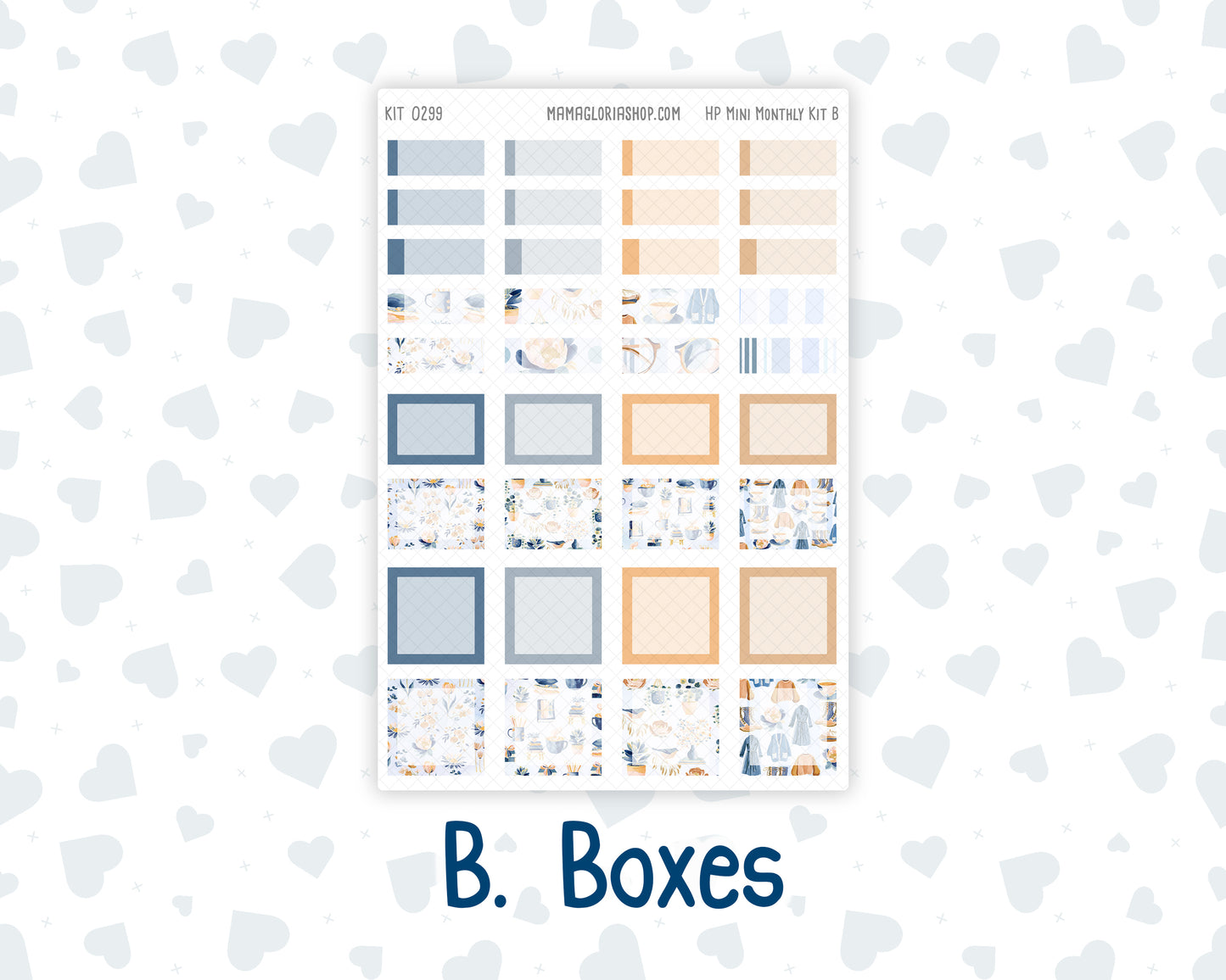 Kit 0299 - HP Mini - Monthly Kit - October - Book Nook - For Mini Happy Planner
