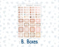 Kit 0296 - HP Mini - Monthly Kit - September - Coffee Break - For Mini Happy Planner