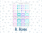 Kit 0230 - HP Mini - Monthly Kit - August - School Daze - For Mini Happy Planner