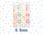 Kit 0271 - HP Mini - Monthly Kit - June - Strawberry Shore - For Mini Happy Planner