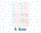 Kit 0262 - HP Mini - Monthly Kit - April - Spring Puffs - For Mini Happy Planner