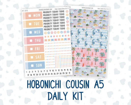 Kit 0270 - Hobonichi Cousin - Daily Kit - June - Beachside Bliss