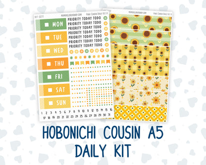 Kit 0277 - Hobonichi Cousin - Daily Kit - August - Sunflower Drama Club
