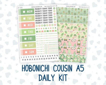 Kit 0256 - Hobonichi Cousin - Daily Kit - March - Froggy Luck
