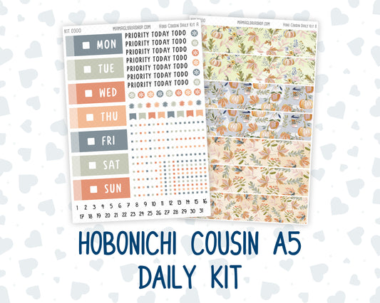 Kit 0300 - Hobonichi Cousin - Daily Kit - October - Autumn Stroll