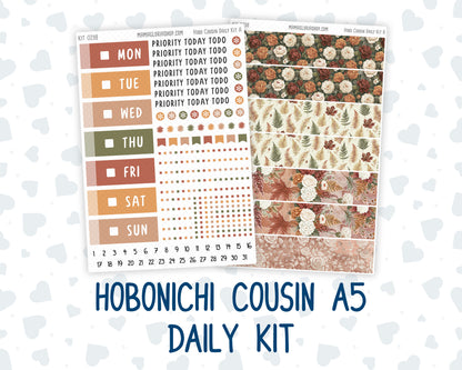 Kit 0298 - Hobonichi Cousin - Daily Kit - October - Velvet Bloom