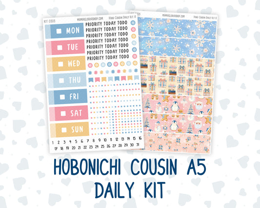 Kit 0305 - Hobonichi Cousin - Daily Kit - December - Sugarplum Parade