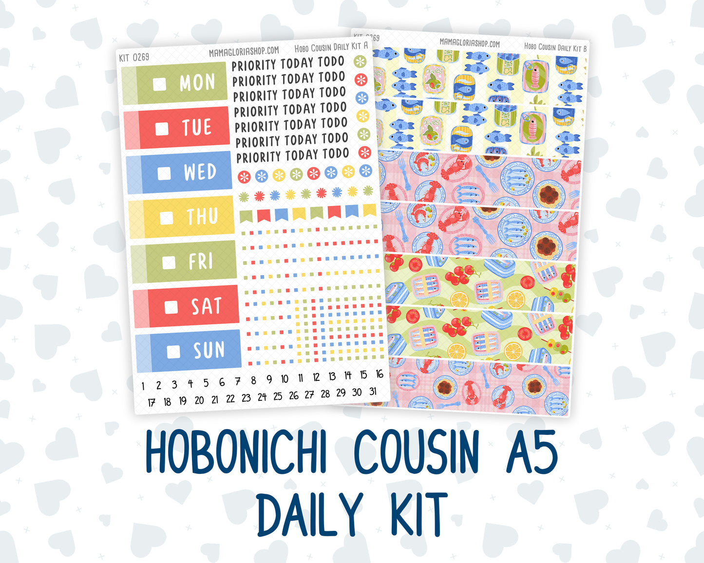 Kit 0269 - Hobonichi Cousin - Daily Kit - June - Dolce Mare