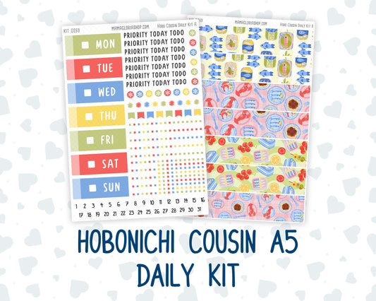 Kit 0269 - Hobonichi Cousin - Daily Kit - June - Dolce Mare