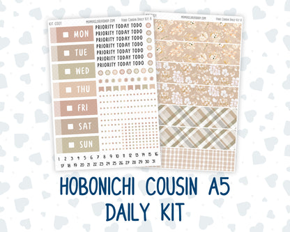 Kit 0301 - Hobonichi Cousin - Daily Kit - November - Sunday Comfort