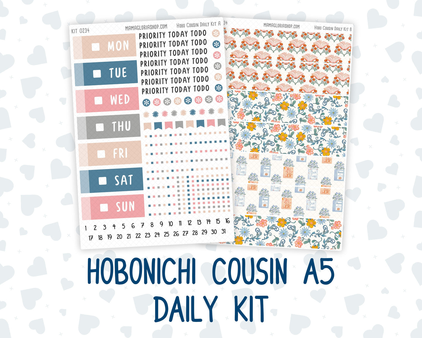Kit 0234 - Hobonichi Cousin - Daily Kit - September – Reader’s Escape - September