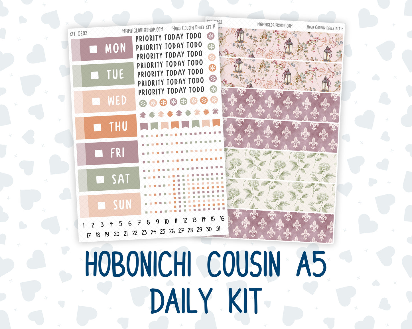 Kit 0293 - Hobonichi Cousin - Daily Kit - September - Fleur de Provence