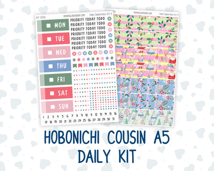 Kit 0306 - Hobonichi Cousin - Daily Kit - December - Jolly Mischief