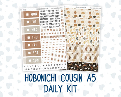 Kit 0303 - Hobonichi Cousin - Daily Kit - November - Into The Woods