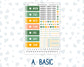 Kit 0226 - Hobonichi Cousin - Daily Kit - July - Tropical Whimsy