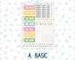 Kit 0260 - Hobonichi Cousin - Daily Kit - April - Pastel Egg Hunt