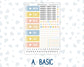 Kit 0265 - Hobonichi Cousin - Daily Kit - May - Honeybee Sky