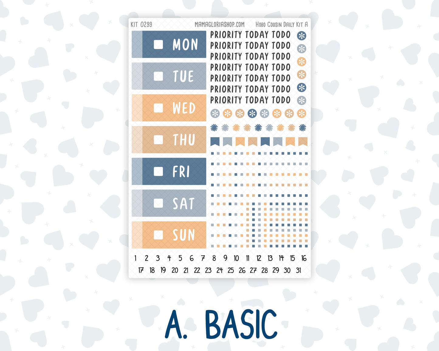 Kit 0299 - Hobonichi Cousin - Daily Kit - October - Book Nook
