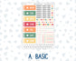Kit 0271 - Hobonichi Cousin - Daily Kit - June - Strawberry Shore