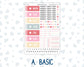 Kit 0254 - Hobonichi Cousin - Daily Kit - February - Valentine Village