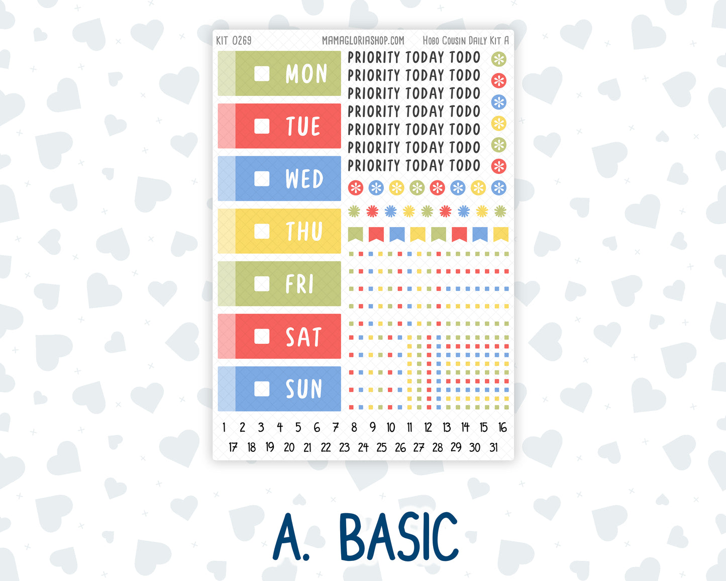 Kit 0269 - Hobonichi Cousin - Daily Kit - June - Dolce Mare
