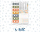 Kit 0238 - Hobonichi Cousin - Daily Kit - October - Starry Autumn Nights