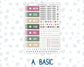 Kit 0307 - Hobonichi Cousin - Daily Kit - December - Velvet Hearth