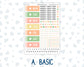 Kit 0228 - Hobonichi Cousin - Daily Kit - August - Just Peachy