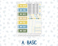 Kit 0274 - Hobonichi Cousin - Daily Kit - July - Sunny Lemon Shore