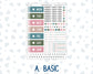 Kit 0275 - Hobonichi Cousin - Daily Kit - July - Tropical Safari Blush