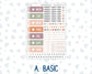Kit 0293 - Hobonichi Cousin - Daily Kit - September - Fleur de Provence