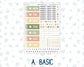 Kit 0295 - Hobonichi Cousin - Daily Kit - September - Apple Harvest