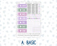 Kit 0263 - Hobonichi Cousin - Daily Kit - April - Lavender Drift