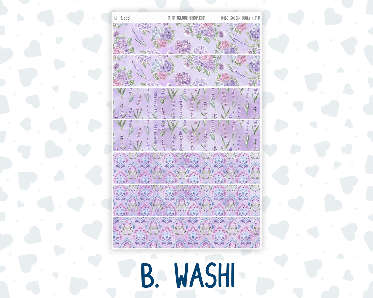 Kit 0263 - Hobonichi Cousin - Daily Kit - April - Lavender Drift