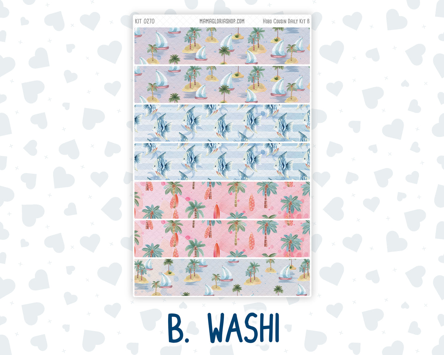Kit 0270 - Hobonichi Cousin - Daily Kit - June - Beachside Bliss