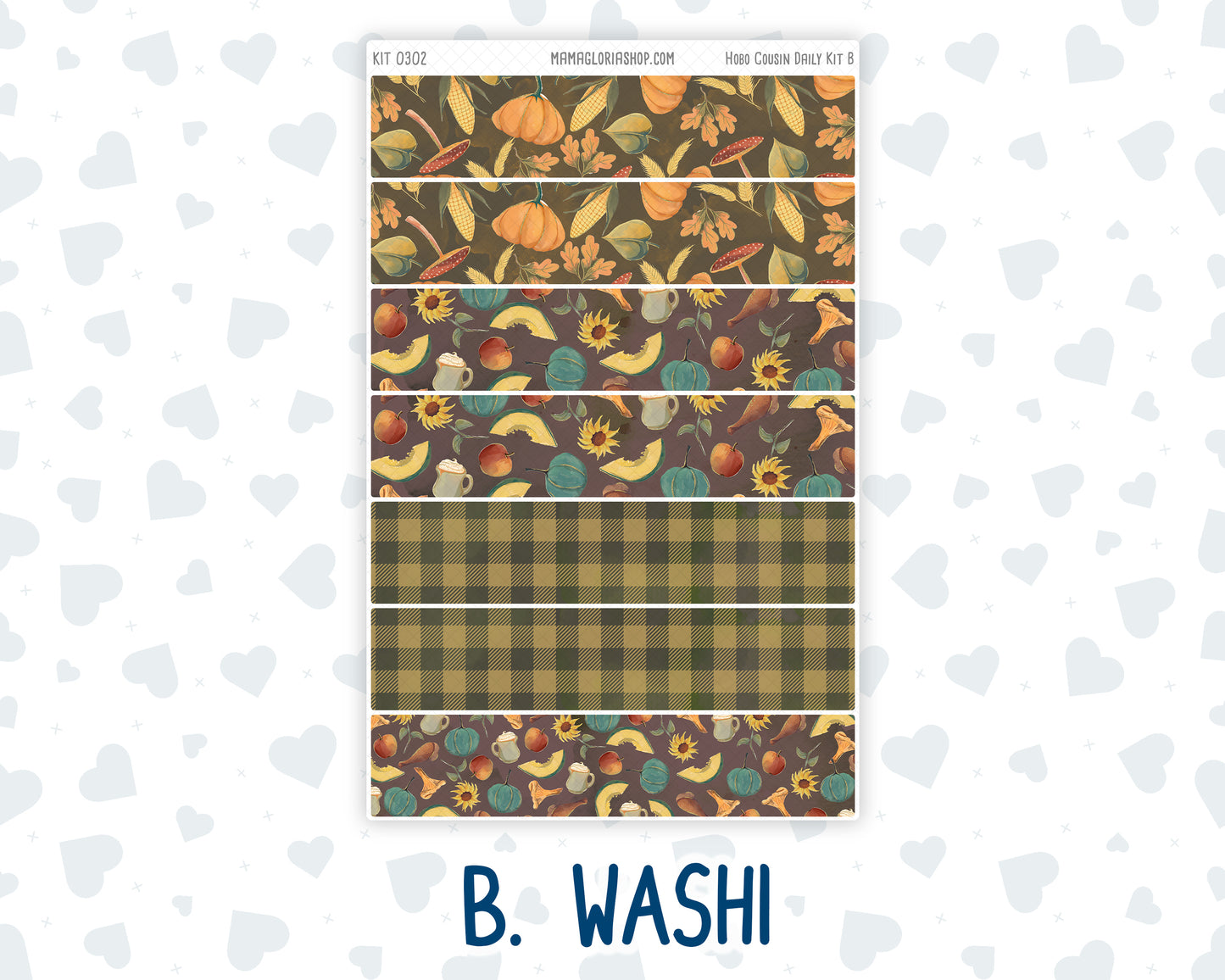 Kit 0302 - Hobonichi Cousin - Daily Kit - November - Thankful Season