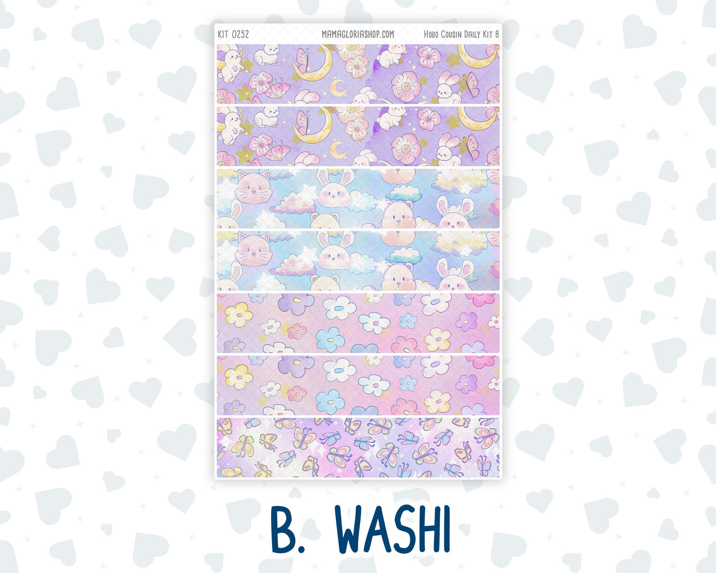 Kit 0252 - Hobonichi Cousin - Daily Kit - February - Tokyo Candy Cloud