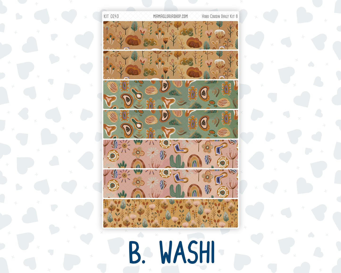 Kit 0243 - Hobonichi Cousin - Daily Kit - November - Boho Autumn