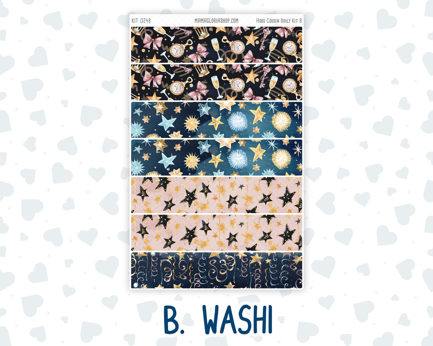 Kit 0248 - Hobonichi Cousin - Daily Kit - January - Midnight Countdown