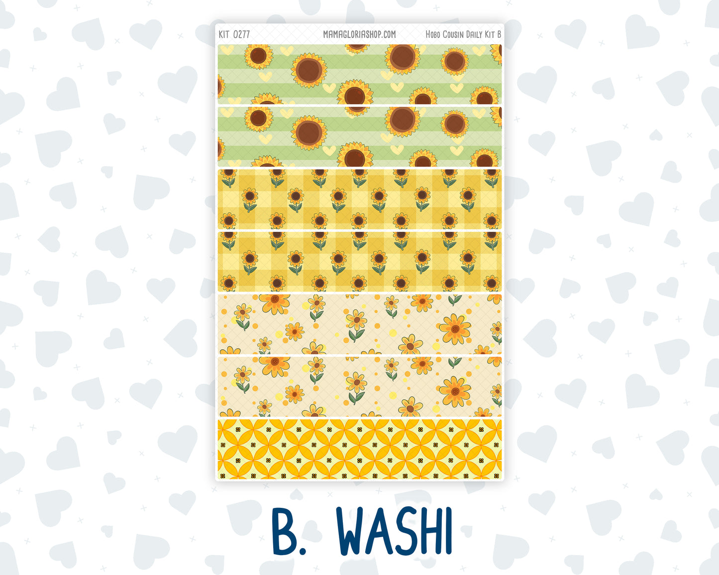 Kit 0277 - Hobonichi Cousin - Daily Kit - August - Sunflower Drama Club