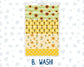 Kit 0277 - Hobonichi Cousin - Daily Kit - August - Sunflower Drama Club
