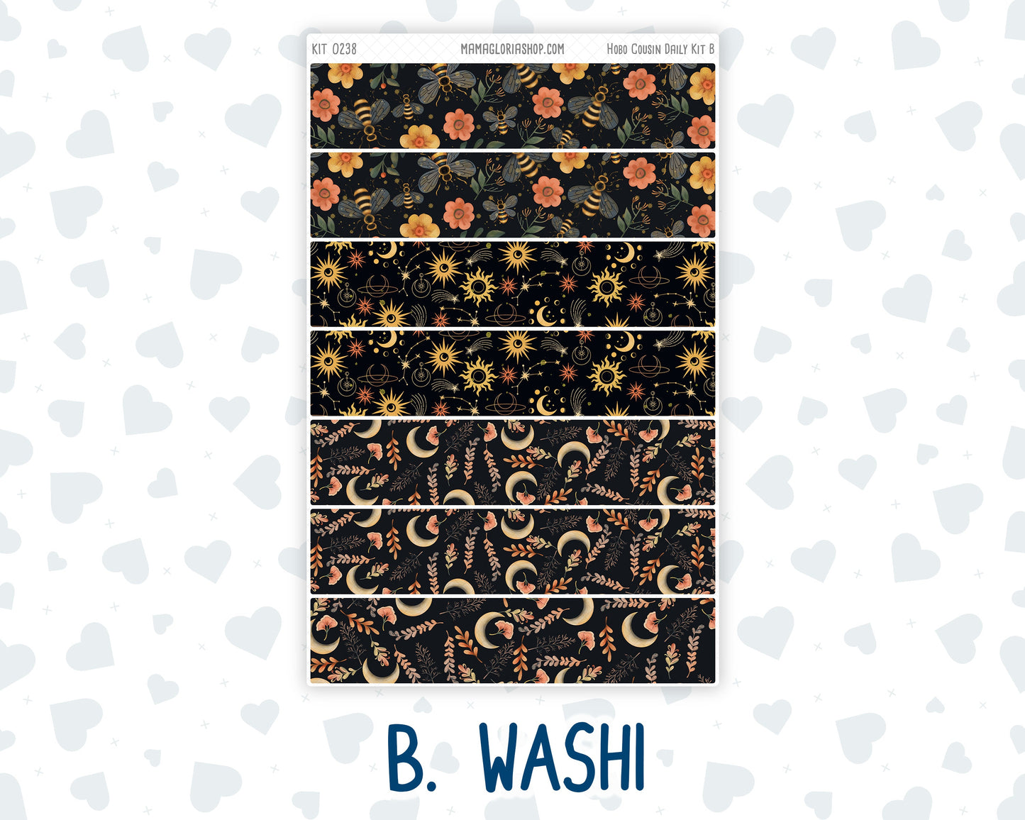 Kit 0238 - Hobonichi Cousin - Daily Kit - October - Starry Autumn Nights