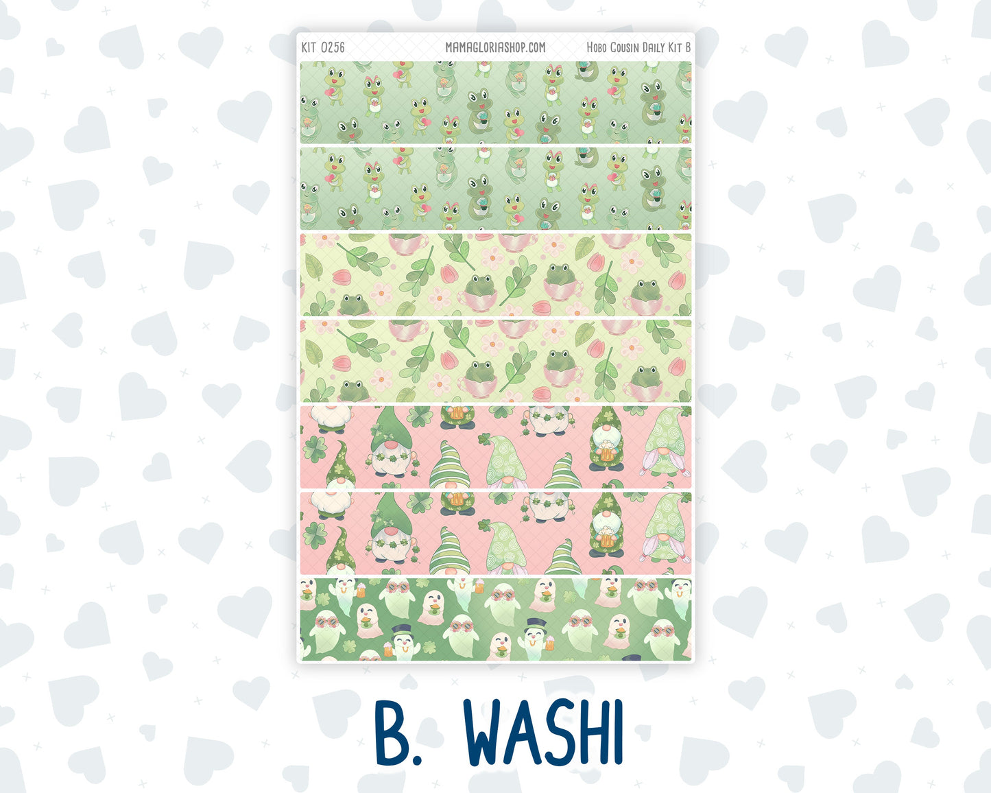 Kit 0256 - Hobonichi Cousin - Daily Kit - March - Froggy Luck