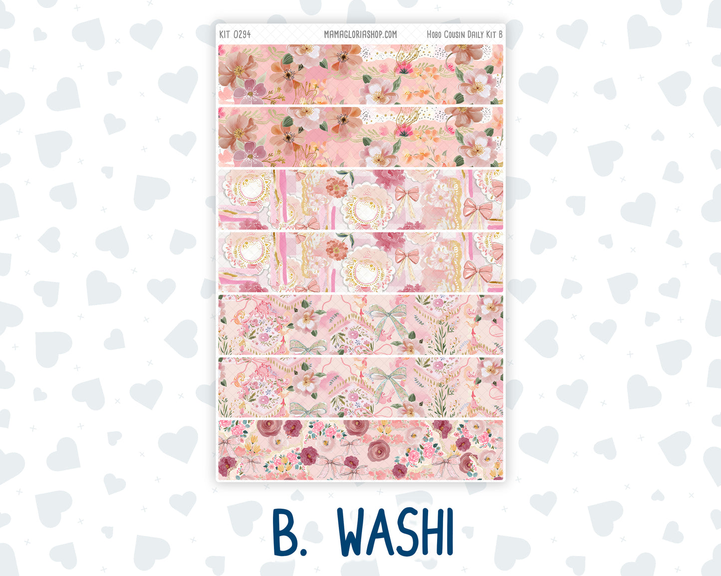 Kit 0294 - Hobonichi Cousin - Daily Kit - September - Rosy Reveria