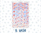 Kit 0273 - Hobonichi Cousin - Daily Kit - July - Americana In Bloom