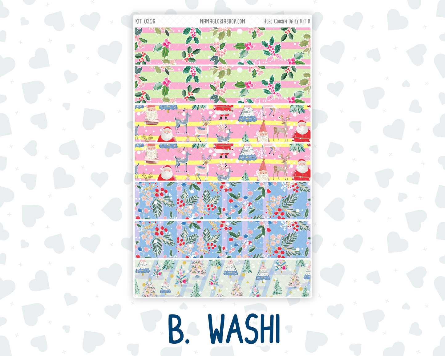 Kit 0306 - Hobonichi Cousin - Daily Kit - December - Jolly Mischief