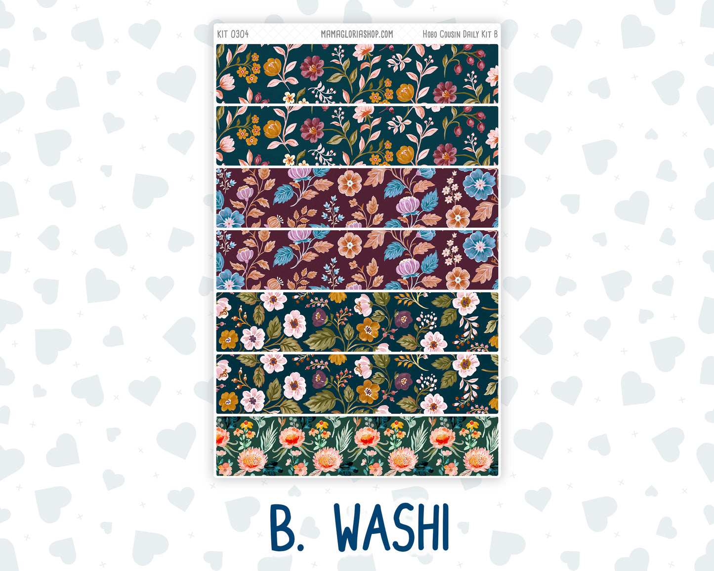 Kit 0304 - Hobonichi Cousin - Daily Kit - November - Autumn In Bloom